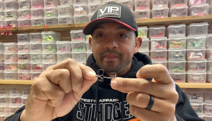 How To Tie A Soft Spinner With Double Treble Hooks