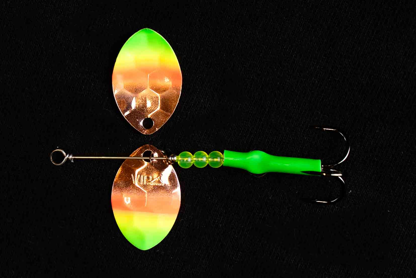 5 Pack GC Salmon Pike Lures – Toby Tobix Spinner, Silver/Gold/Copper, 7g