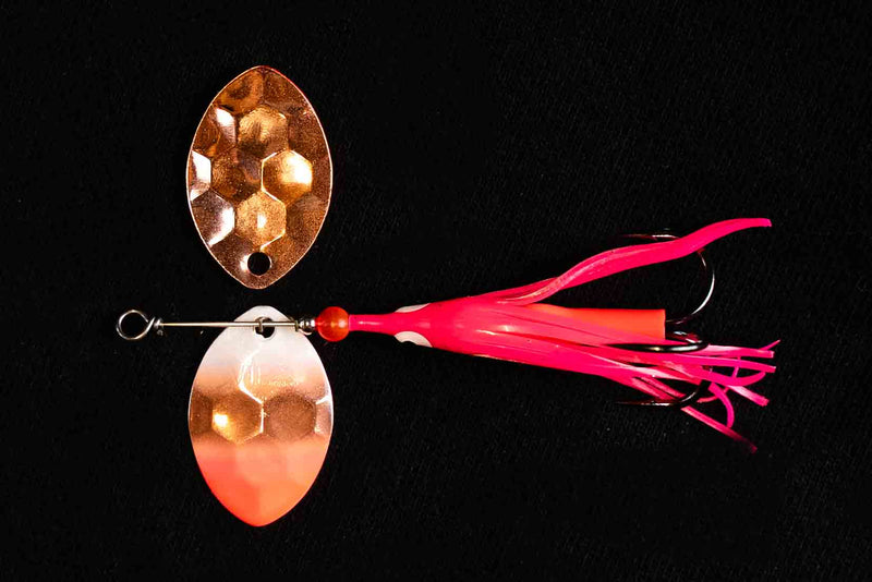 Load image into Gallery viewer, 3.5 CA &quot;Copper Santa&quot; Salmon Spinner (Single Spinner)
