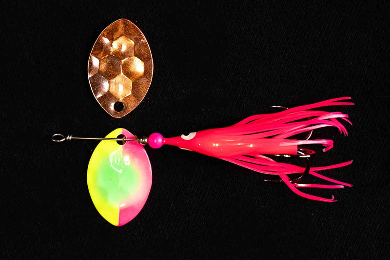 Load image into Gallery viewer, #3.5 CA &quot;Copper Nanner&quot; Salmon Spinner (Single Spinner)
