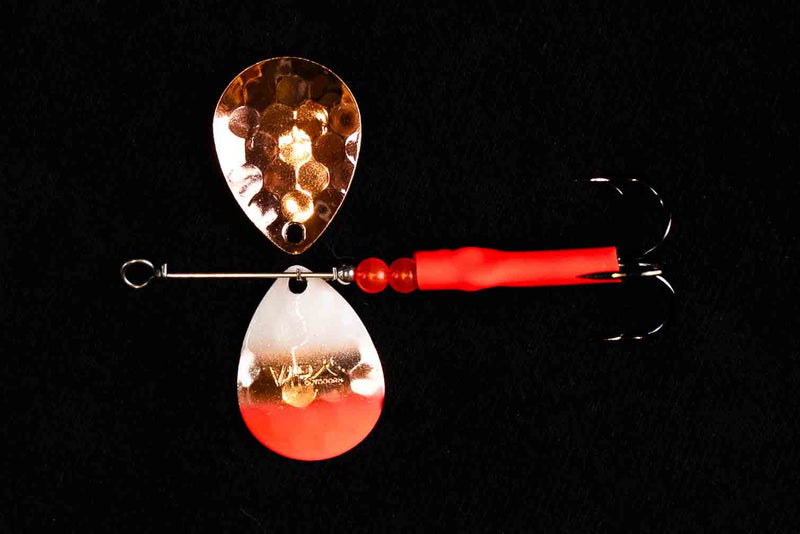 Load image into Gallery viewer, 3.5 Colorado &quot;Copper Santa&quot; Salmon Spinner (single spinner)
