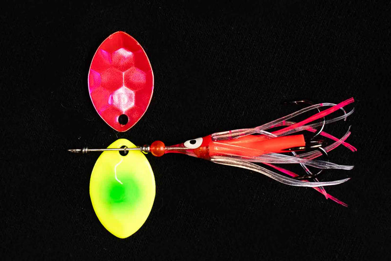 Load image into Gallery viewer, #3.5 Cascade &quot;Bright Idea&quot; Salmon spinner (Single spinner)

