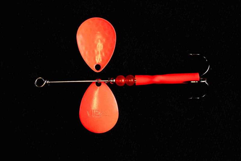 Load image into Gallery viewer, #3 Colorado &quot;Red Rocket&quot; Salmon Spinner (Single spinner)
