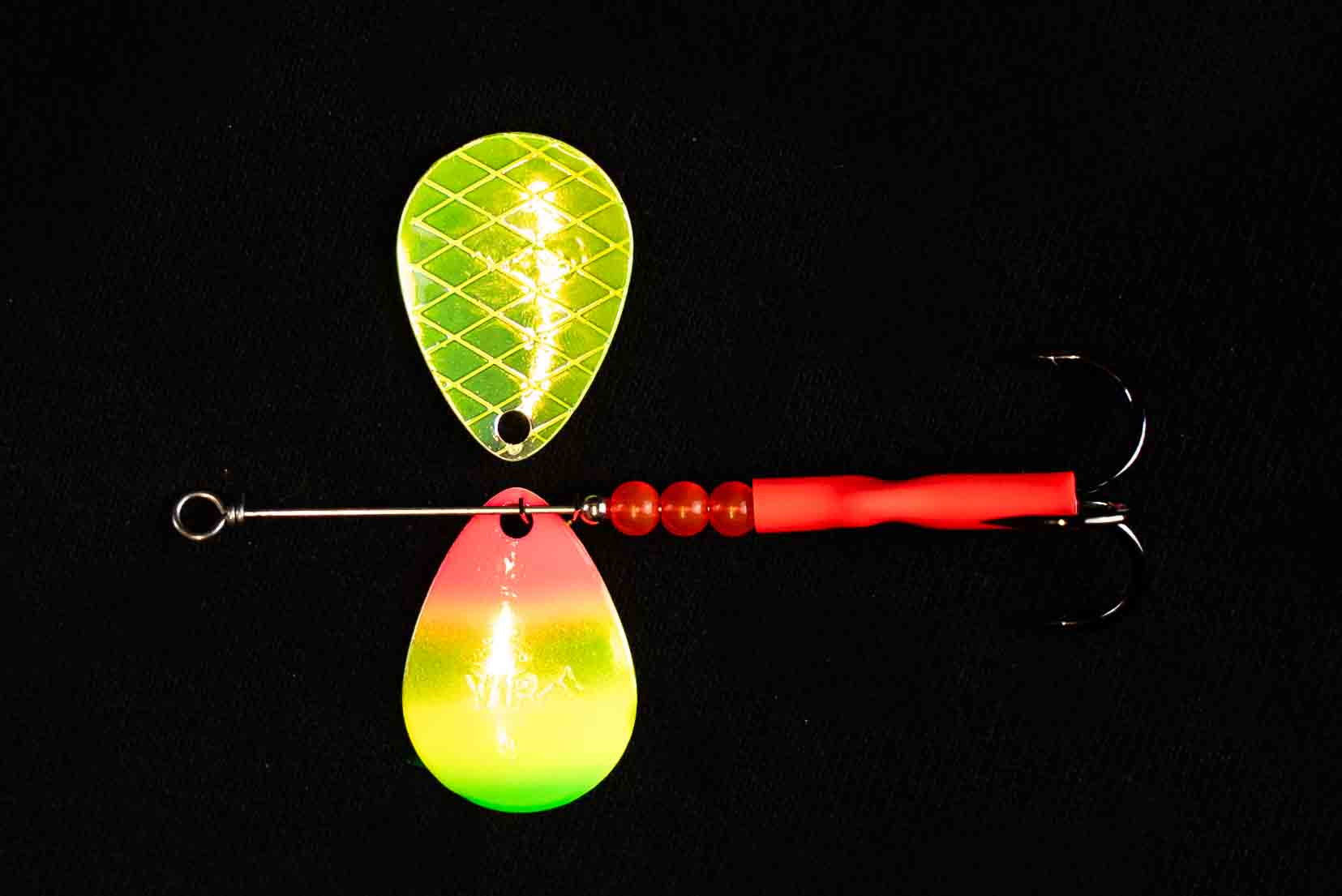 #3.5 BV Deep Cup “Candy Coastal GTR” Salmon Spinner (Single Spinner ...