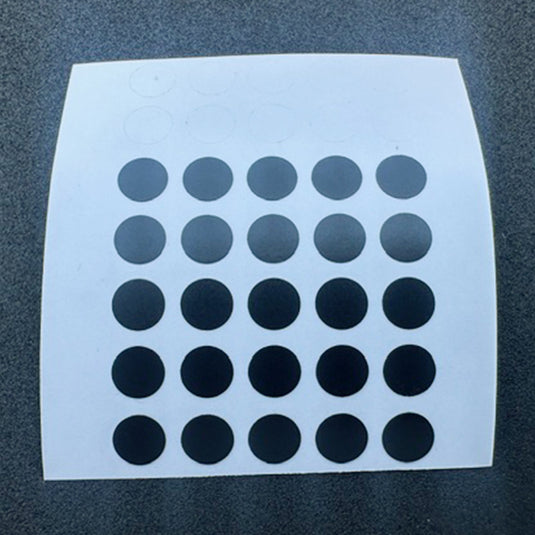 4” Matte Black Dots, 25 count