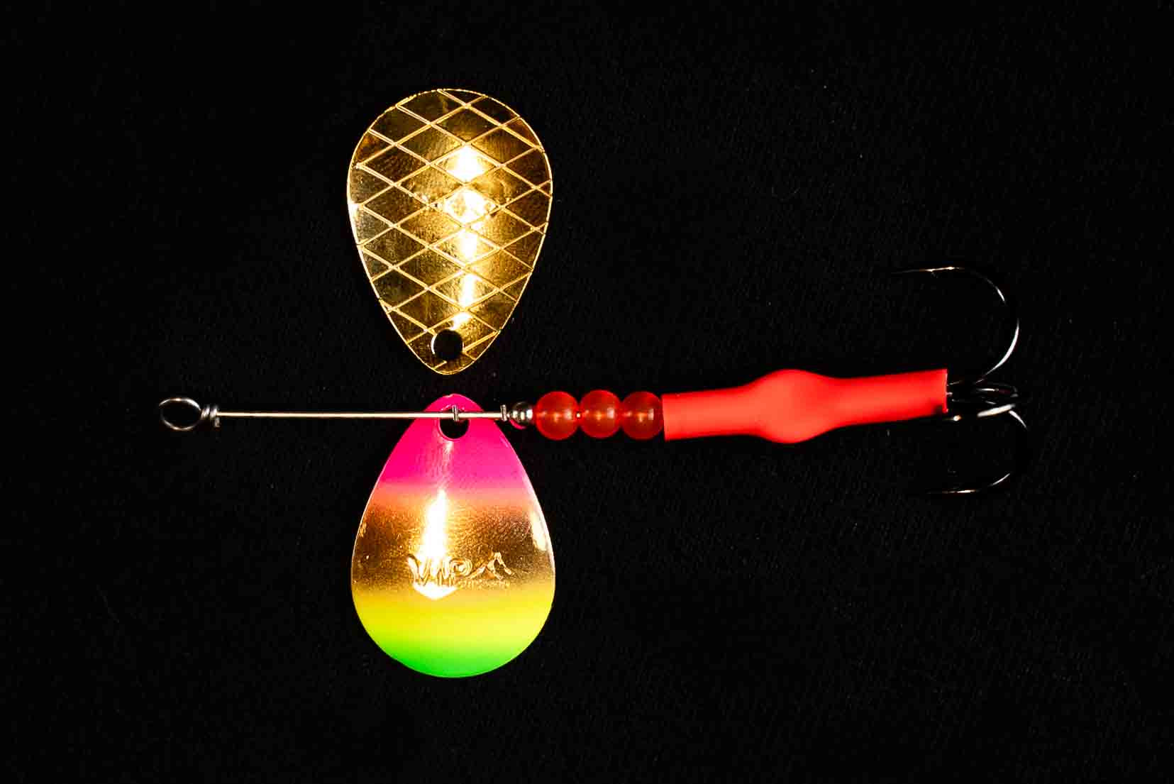 #3.5 BV Deep Cup “Gold Coastal GTR” Salmon Spinner. (Single Spinner ...