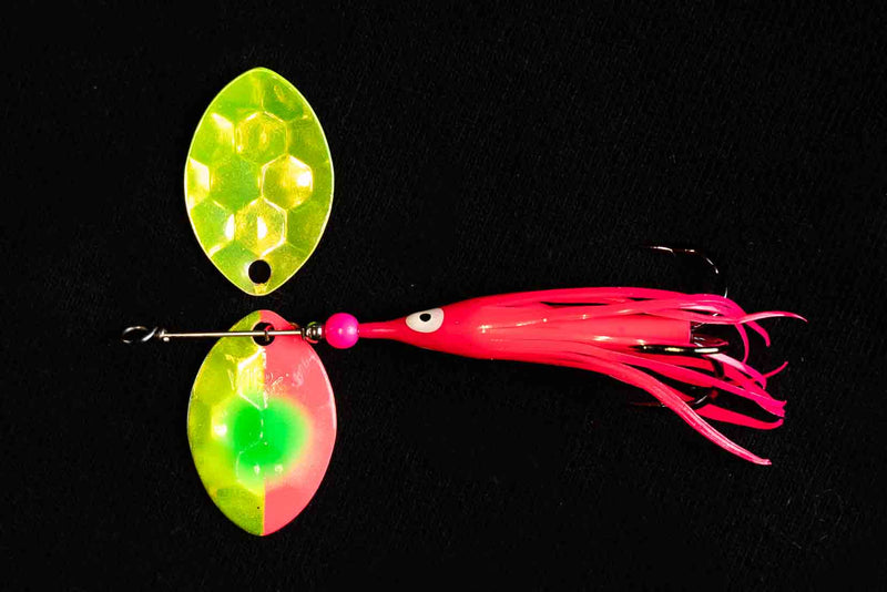Load image into Gallery viewer, #3.5 Cascade &quot;The GOAT&quot; Salmon Spinner (Single Spinner)
