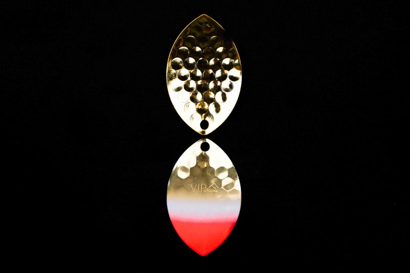 Load image into Gallery viewer, #5 Cascade &quot;Gold Santa Hat&quot; Spinner blade (single blade)
