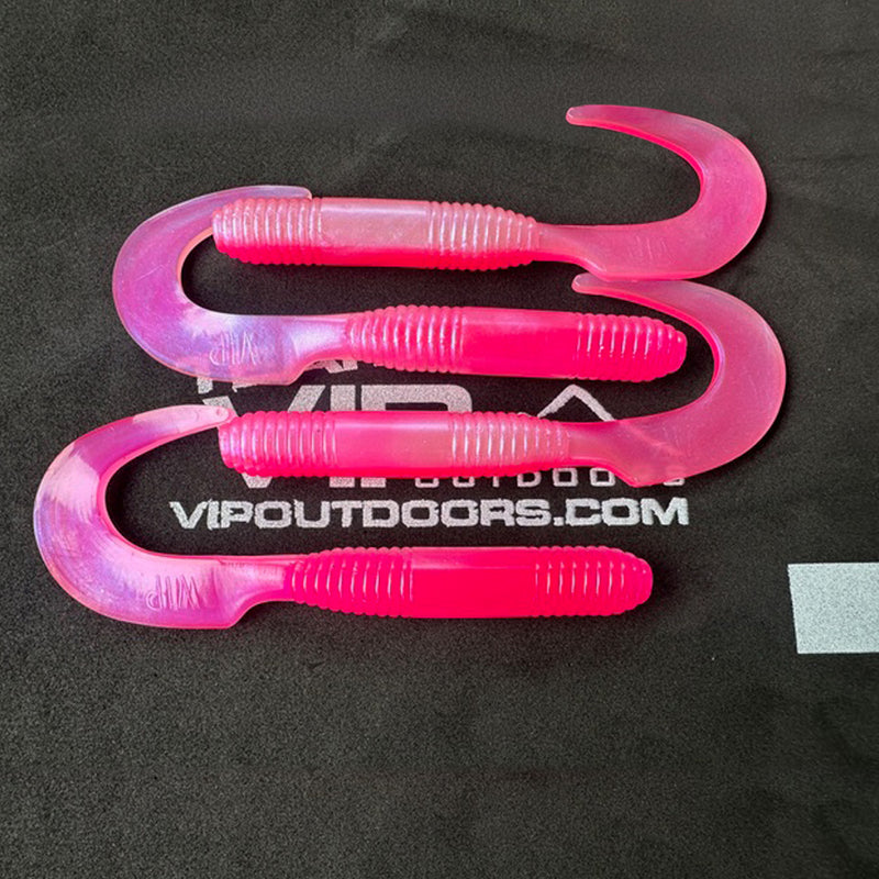 Load image into Gallery viewer, 6&quot; &quot;Pink Pearl&quot; Curly Tail - 4 Pack
