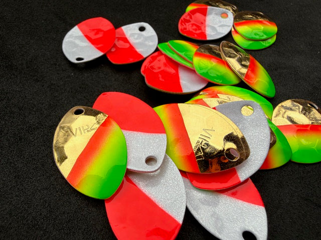 Load image into Gallery viewer, #3.5 Cascade "Gold MEX Coast Guard" Spinner Blade (Single blade)
