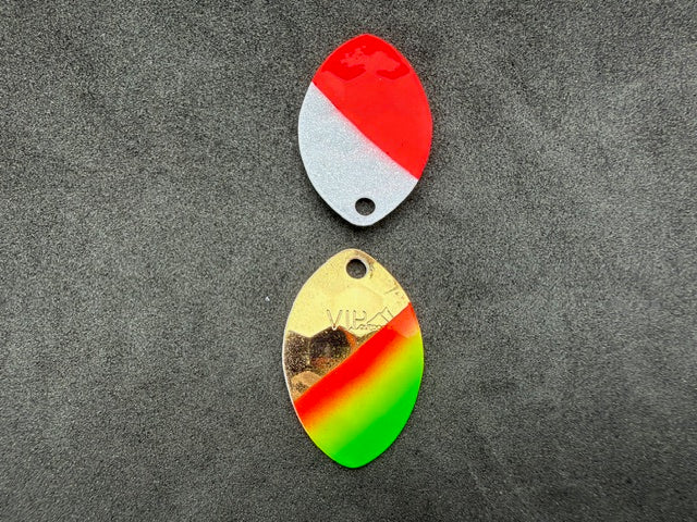 Load image into Gallery viewer, #3.5 Cascade "Gold MEX Coast Guard" Spinner Blade (Single blade)
