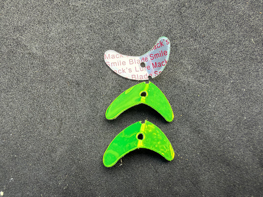 1.1” Mack’s Smile Blade “Chartreuse Chrome” Single blade