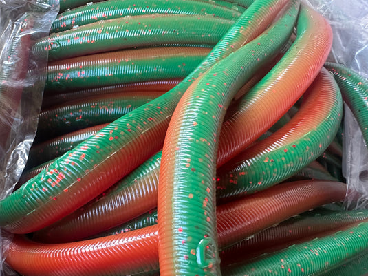 9", Motor Oil/Red Eel - Single Bait