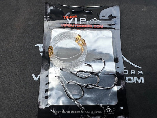 3/0 BKK , #30 Salmon, Bare Hook Soft Spinner/Hard Bait Leaders (3 pack – VIP Outdoors