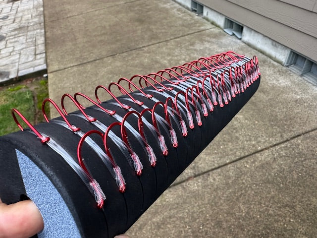 Load image into Gallery viewer, #30 Spring Chinook Salmon, 2/0 BKK Shrimp Spinner Leader Roll 48&quot; (27 Leaders)
