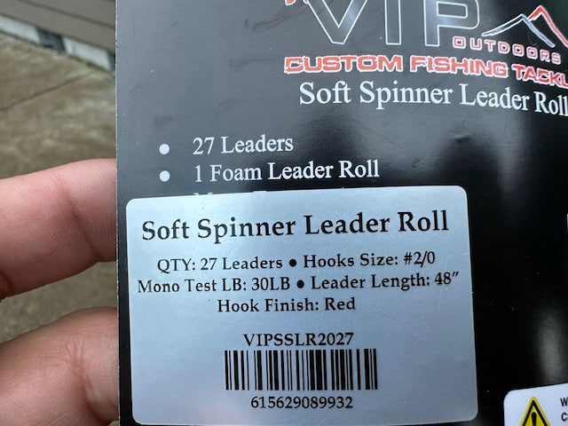 Load image into Gallery viewer, #30 Spring Chinook Salmon, 2/0 BKK Shrimp Spinner Leader Roll 48&quot; (27 Leaders)
