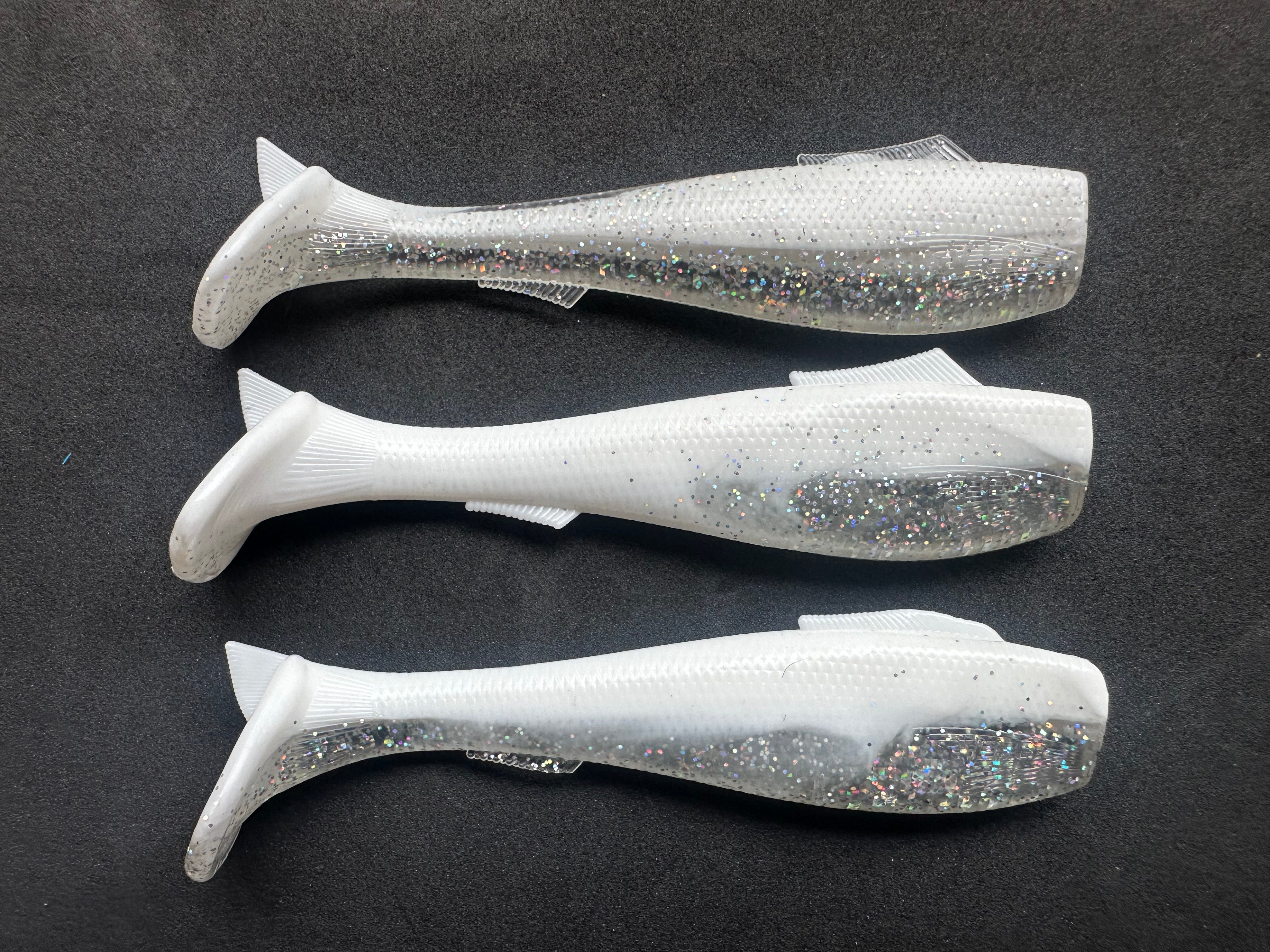 4.5” VIP “White n Silver” Swim Bait (Single Bait) – VIP Outdoors