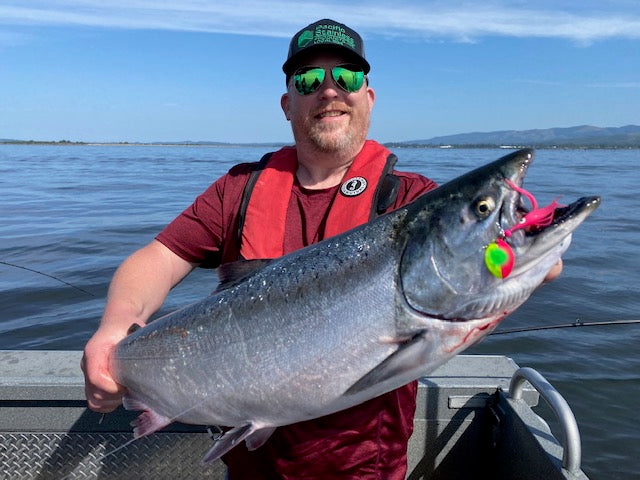 Load image into Gallery viewer, #3.5 CA &quot;Copper Nanner&quot; Salmon Spinner (Single Spinner)
