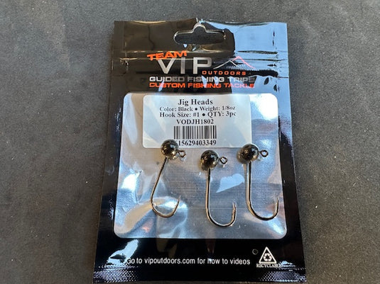 1/8 oz BLACK Jig Head.