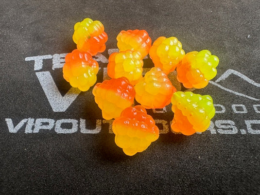 VIP Outdoors Limited Soft Cluster "Orange/Chartreuse"  15mm - 10pack