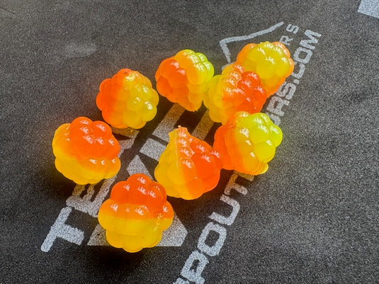 VIP Outdoors Limited Soft Cluster "Orange/Chartreuse"  18mm - 8pack