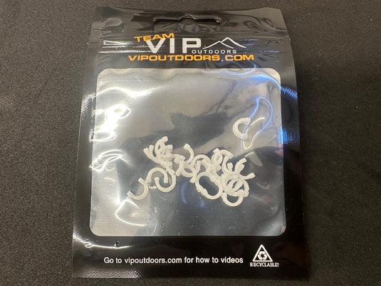 #3 White Fixed Plastic Clevis (24 Pack)