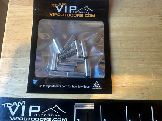 Size D Aluminum Sleeve (200-300lb test) 12pk