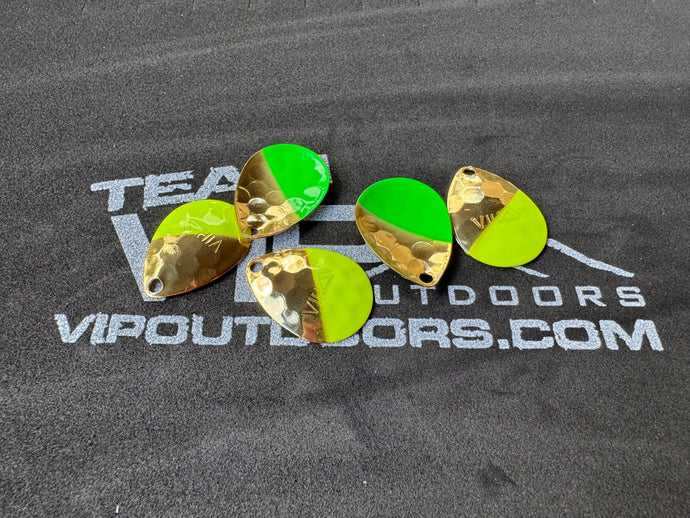 #3.5 Colorado GOLD diagonal chart front Diagonal Green back. (5 pack)