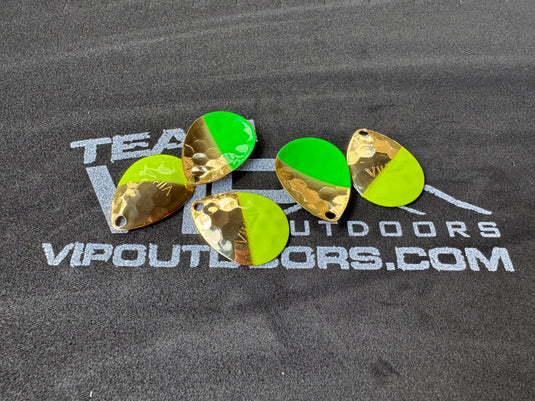 #3.5 Colorado GOLD diagonal chart front Diagonal Green back. (5 pack)