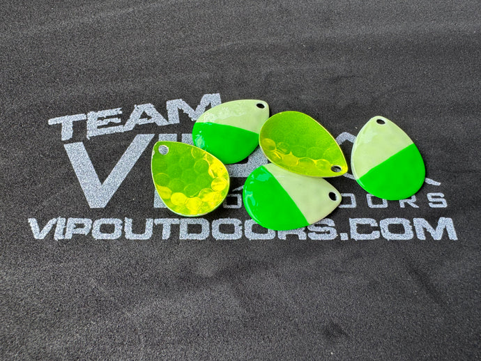 #3.5 Colorado Diagonal Glow/Green front.  Candy Chart Back (5 pack)