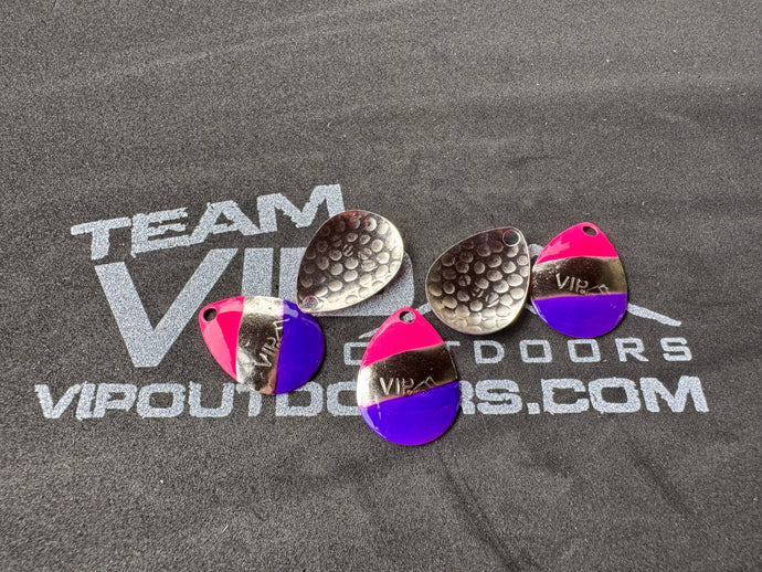 #3 Colorado Diagonal Pink and Purple front tips on Nickel (5 pack)