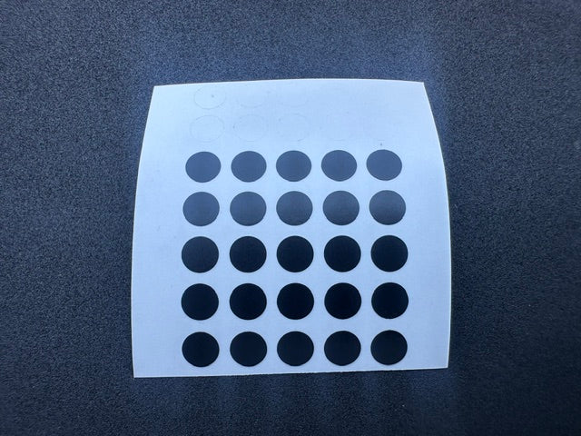 Load image into Gallery viewer, Round "Matte Black" Dot Stickers (25 pack)
