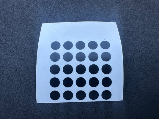 Round "Matte Black" Dot Stickers (25 pack)