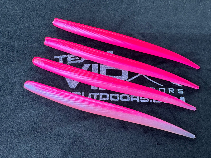 Load image into Gallery viewer, 6&quot;  Pink/Pearl Eel  (Single Bait)
