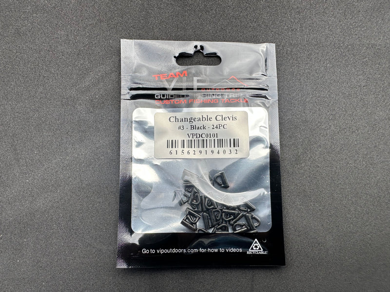Load image into Gallery viewer, Black, Plastic Changeable Clevis (24 Pack)
