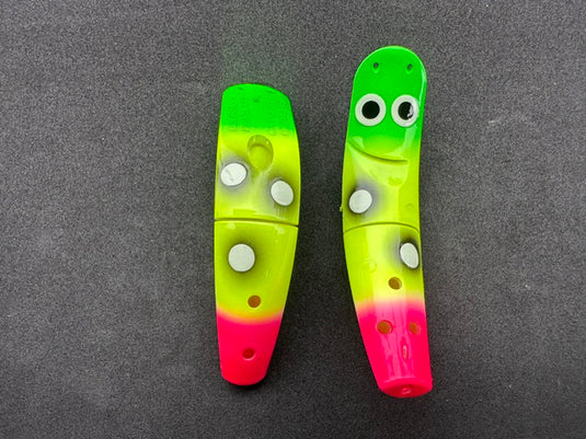 3.0 Yakima Spin Fish “Green/Chart/Pink” 2pk