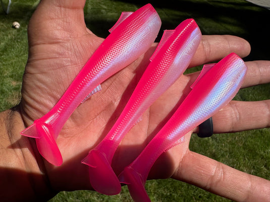 4.5” VIP “Pearl/Pink” Swim Bait (3 pack)