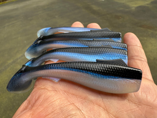 3” VIP “Black Chovy” Swim Bait (3 pack)