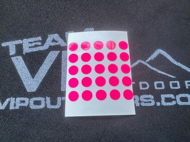 Load image into Gallery viewer, Round &quot;Hot Pink&quot; Dot Stickers (25 pack)
