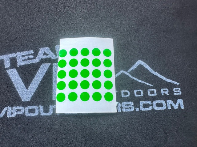 Load image into Gallery viewer, Round &quot;Green&quot; Dot Stickers (25 pack)
