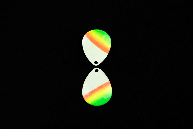 Load image into Gallery viewer, #3.5 Colorado &quot;Double Glow Mex Hat&quot; Spinner Blade (Single Blade)
