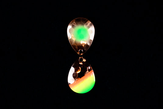 #3.5 Colorado "Green Dot Copper Mex Hat"  Spinner Blade (Single Blade)